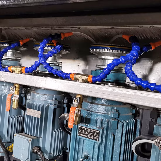 Máquina perfiladora de bordes de pulido de azulejos Henglong de molienda húmeda para pulido de piedra