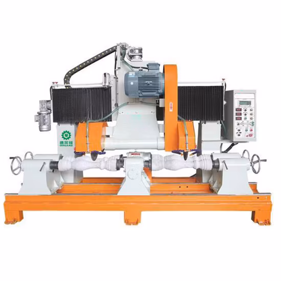 Máquina cortadora de perfiles de barandilla de balaustre de jarrón de bola de columna CNC PLC de piedra Dialead